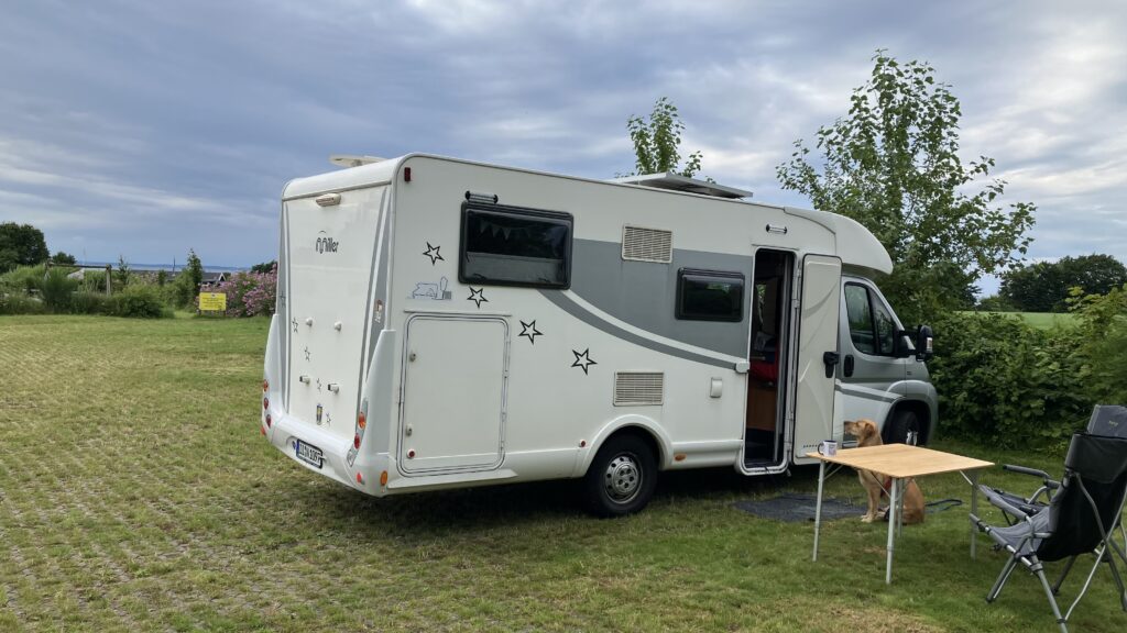 Unser Wohnmobil auf dem Stellplatz